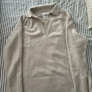 Aerie Beige Knit Sweater